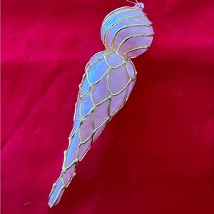 Vintage blown glass finial ornament